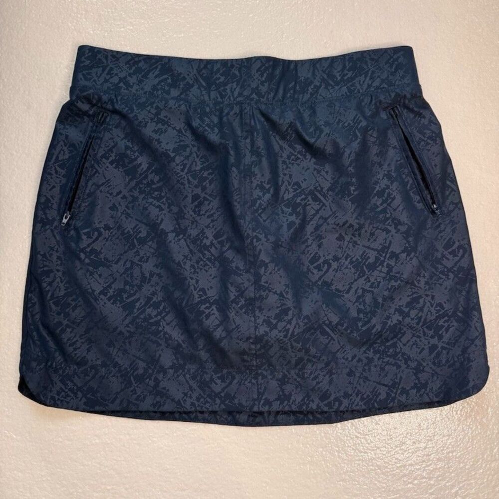 Orvis Skort Womens Large Blue Tennis Golf Hiking Athletic Outdoor Pull On Lined